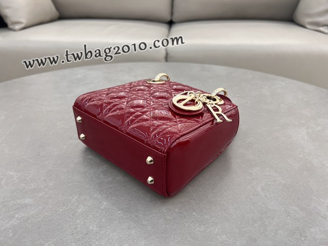 Dior专柜新款Lady女包迪奥高仿原单三格磨砂Lady手提包 djfk1315